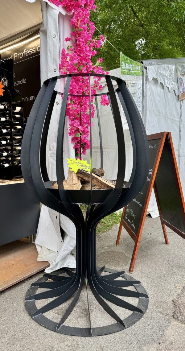 Brasero verre de vin